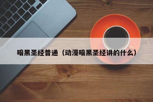 暗黑圣经普通（动漫暗黑圣经讲的什么）
